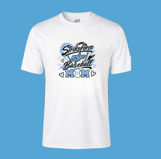 Strikeforce Baseball Mom Spirit Shirt-Hearts
