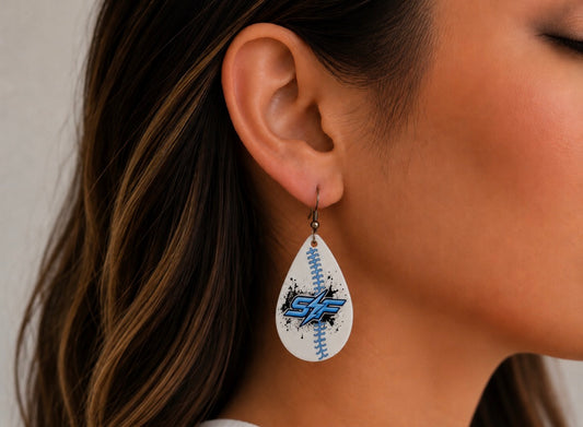 Strikeforce Baseball Earrings